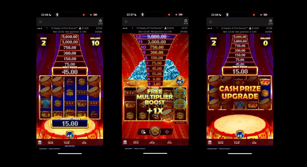 12 Masks of Fire Mobile Version