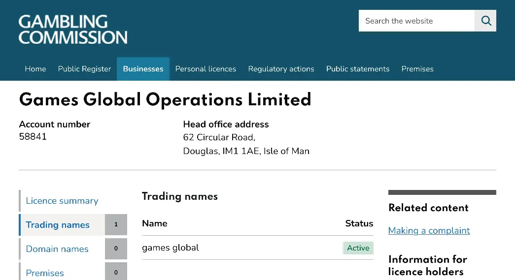 UK License
